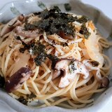 白菜ときのことツナの和風パスタ